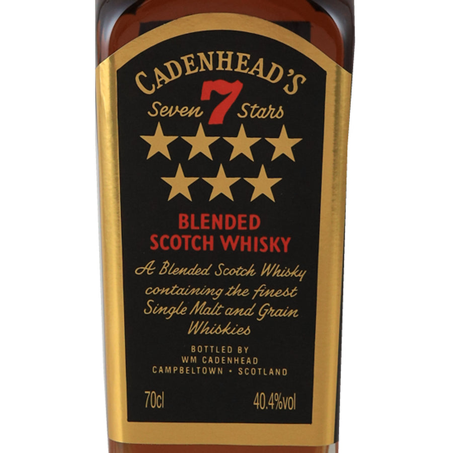 Cadenhead's 7 Stars 26 Year Old 700ml blended Scotch whisky - front label