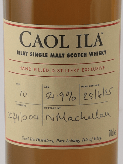 Caol Ila 10 Year Old Handfilled - Bottle Of Japan