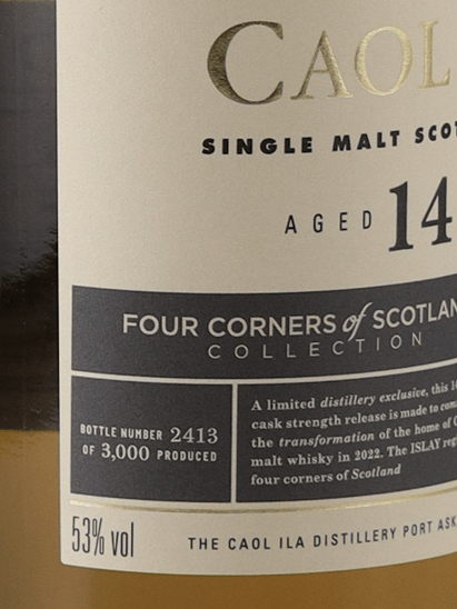 Caol Ila 14 Year Old Four Corners of Scotland Collection - Bottle Of Japan