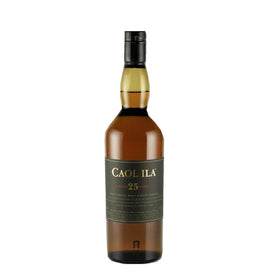 Caol Ila 25 Year Old single malt Scotch whisky bottle, front view