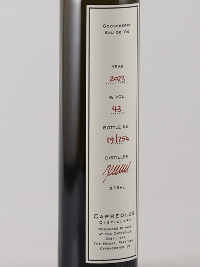 Capreolas Gooseberry Eau de Vie 2023 375ml - Bottle Of Japan