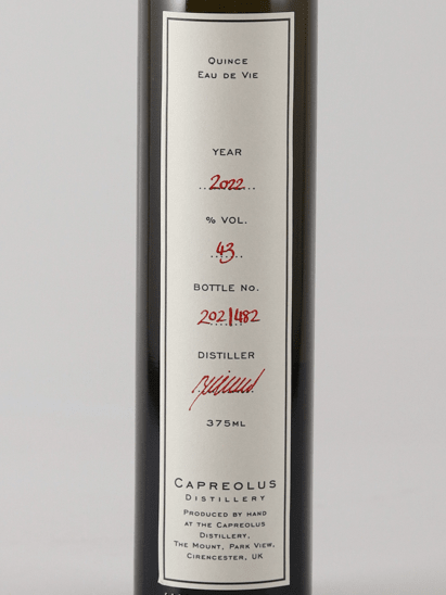Capreolas Quince Eau de Vie 2022 375ml - Bottle Of Japan