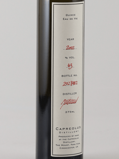 Capreolas Quince Eau de Vie 2022 375ml - Bottle Of Japan