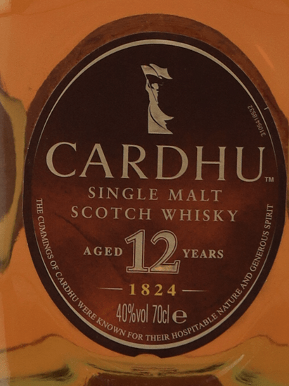 Cardhu 12 Year Old - Bottle Of Japan