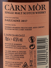Load image into Gallery viewer, Carn Mor Strictly Limited Dailuaine 6 Year Old 2017 - Bottle Of Japan