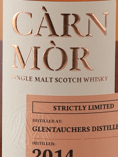 Carn Mor Strictly Limited Glentauchers 9 Year Old 2014 - Bottle Of Japan