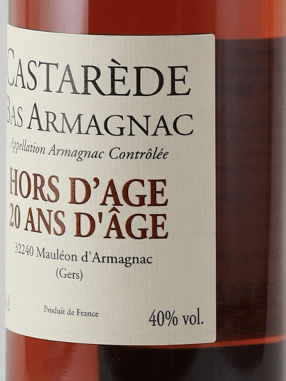 Castarade Hors D'Age 20 Year Old - Bottle Of Japan