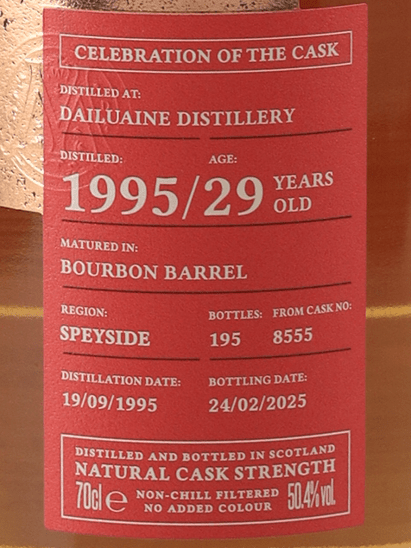 Celebration of the Cask Dailuaine 29 Year Old 1995 - Bottle Of Japan