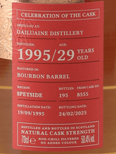 Load image into Gallery viewer, Celebration of the Cask Dailuaine 29 Year Old 1995 - Bottle Of Japan