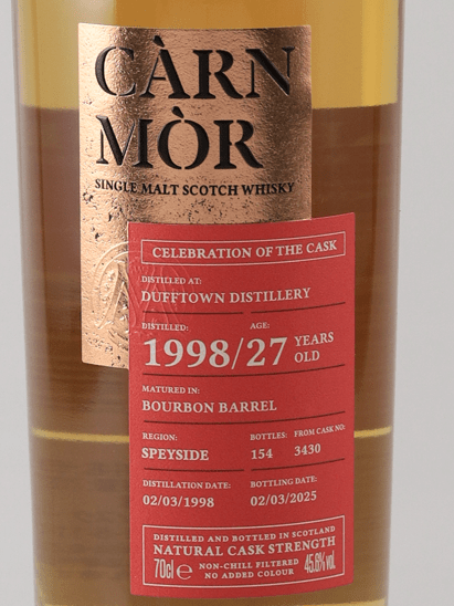 Celebration of the Cask Dufftown 27 Year Old 1998 - Bottle Of Japan
