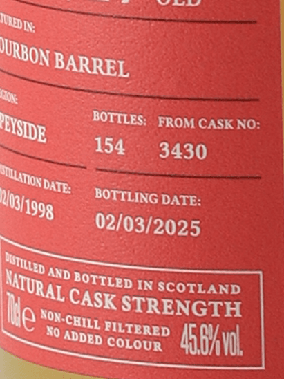 Celebration of the Cask Dufftown 27 Year Old 1998 - Bottle Of Japan