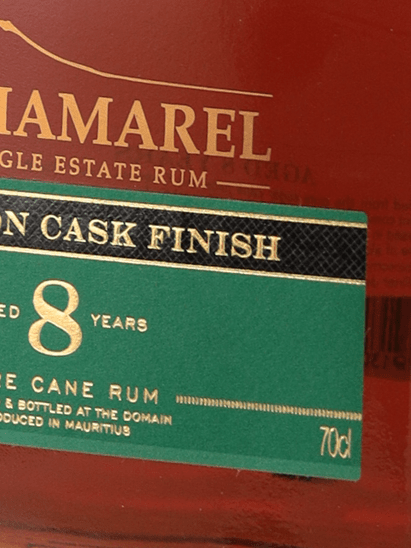 Chamarel 8 Year Old Bourbon Cask Finish - Bottle Of Japan