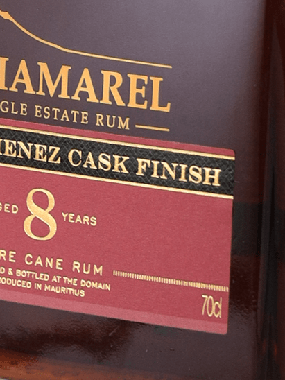 Chamarel 8 Year Old Pedro Ximénez Cask Finish - Bottle Of Japan