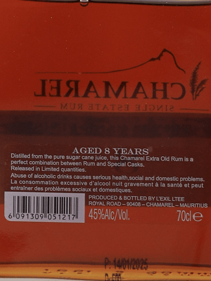 Chamarel 8 Year Old Sauternes Cask Finish - Bottle Of Japan
