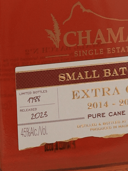 Chamarel Old Rum Small Batch No.2 - Bottle Of Japan