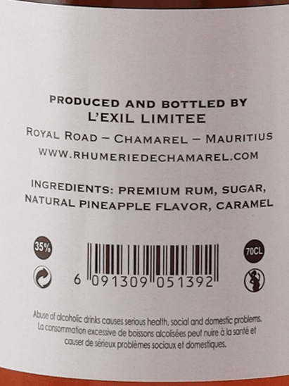 Chamarel Pineapple Liqueur - Bottle Of Japan