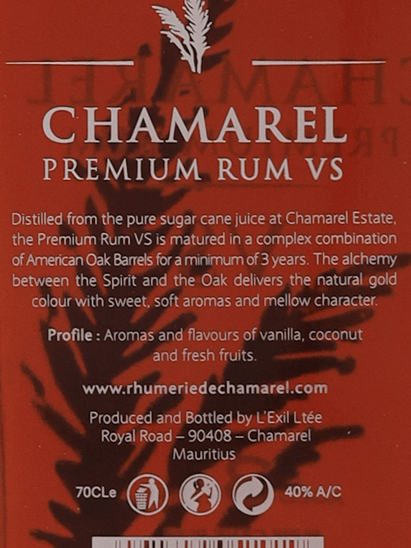 Chamarel VS - Bottle Of Japan