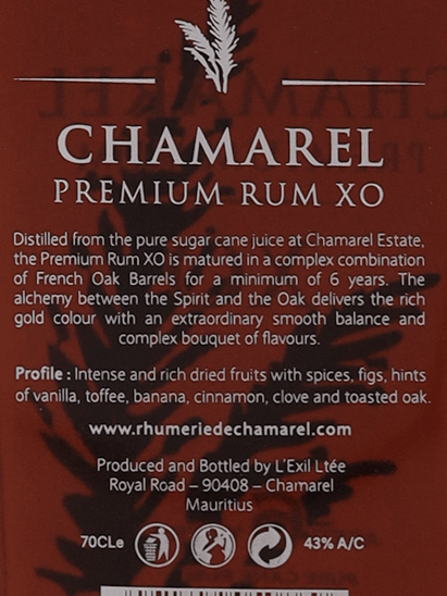 Chamarel XO - Bottle Of Japan
