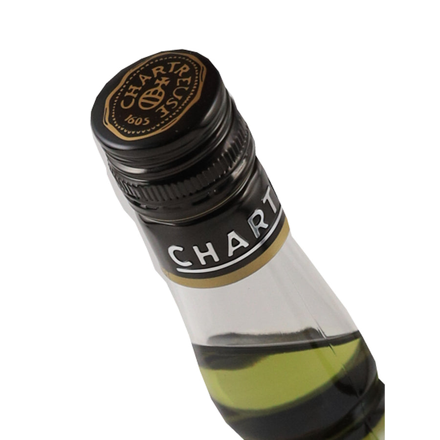 Chartreuse Green herbal liqueur, cap top with Chartreuse emblem