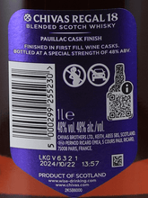 Load image into Gallery viewer, Chivas Regal 18 Year Old Pauillac Cask Finish 1L - Bottle Of Japan
