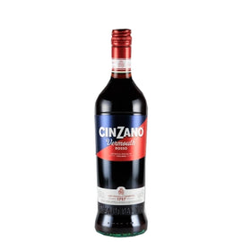 Cinzano Vermouth Rosso 750ml bottle with red cap, front view