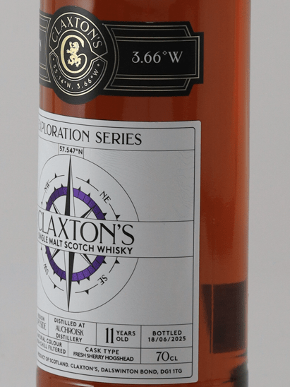 Claxton's Exploration Auchroisk 11 Year Old 2013 - Bottle Of Japan