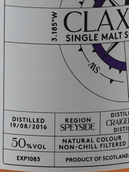 Claxton's Exploration Craigellachie 8 Year Old 2016 - Bottle Of Japan