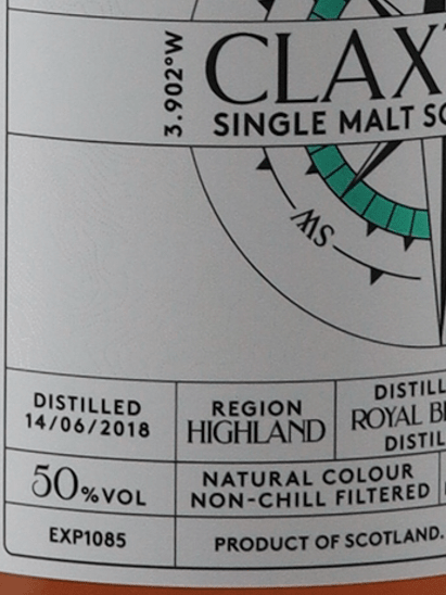 Claxton's Exploration Royal Brackla 7 Year Old 2018 - Bottle Of Japan