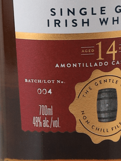 Clonakilty 14 Year Old Single Grain Amontillado Finish - Bottle Of Japan