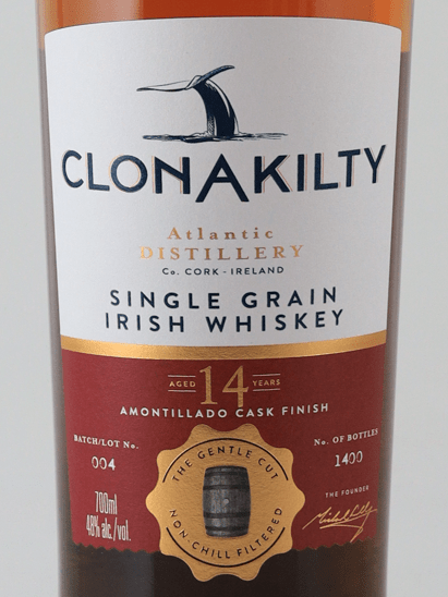 Clonakilty 14 Year Old Single Grain Amontillado Finish - Bottle Of Japan