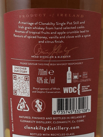 Clonakilty Galley Head Rum Cask - Bottle Of Japan