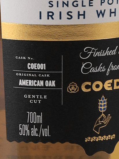 Clonakilty Single Pot Still Koed Beer Cask Finish - Bottle Of Japan