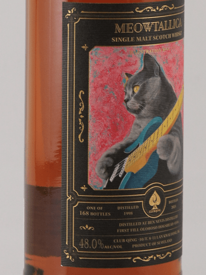 Club Chin Meowtallica Series 1 Ben Nevis 26 Year Old 1998 - Bottle Of Japan