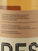 Load image into Gallery viewer, Clydeside 6 Year Old 2018 19028 for Chichibu Whisky Festival 2025 - Bottle Of Japan