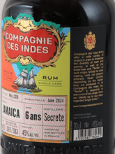 Load image into Gallery viewer, Compagnie des Indes Jamaica 6 Year Old 2018 - Bottle Of Japan