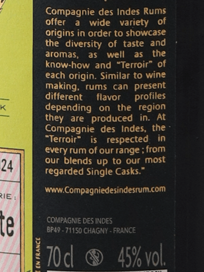 Compagnie des Indes Jamaica 6 Year Old 2018 - Bottle Of Japan