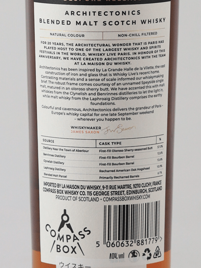Compass Box Architectonics - Bottle Of Japan