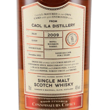 Load image into Gallery viewer, Connoisseurs Choice Wood Finish Caol Ila 13 Year Old 2009 45% 700ml - front label
