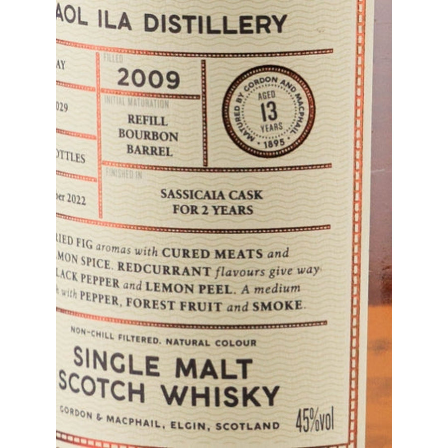 Connoisseurs Choice Wood Finish Caol Ila 13 Year Old 2009 45% 700ml - sassicaia cask finish detail