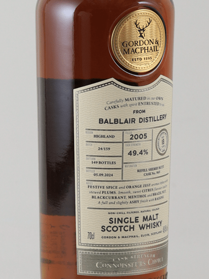 Connoisseur's Choice Cask Strength Balblair 18 Year Old 2005 - Bottle Of Japan