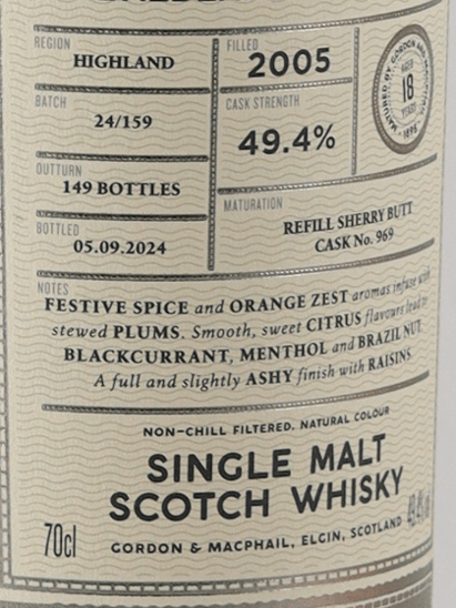 Connoisseur's Choice Cask Strength Balblair 18 Year Old 2005 - Bottle Of Japan