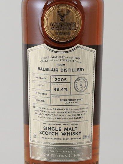 Connoisseur's Choice Cask Strength Balblair 18 Year Old 2005 - Bottle Of Japan