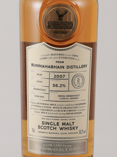 Connoisseur's Choice Cask Strength Bunnahabhain 17 Year Old 2007 - Bottle Of Japan