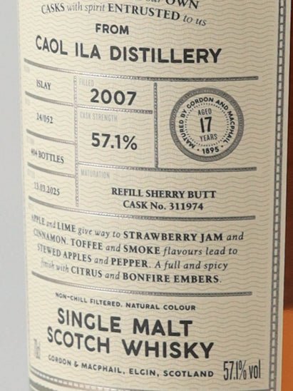 Connoisseur's Choice Cask Strength Caol Ila 17 Year Old 2007 - Bottle Of Japan