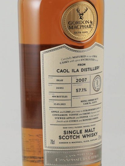 Connoisseur's Choice Cask Strength Caol Ila 17 Year Old 2007 - Bottle Of Japan