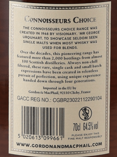 Connoisseur's Choice Cask Strength Craigellachie 16 Year Old 2007 - Bottle Of Japan
