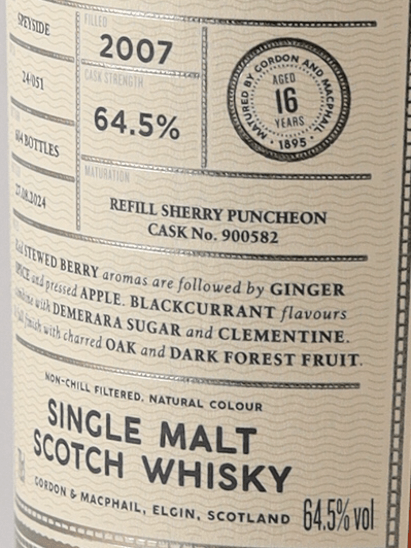 Connoisseur's Choice Cask Strength Craigellachie 16 Year Old 2007 - Bottle Of Japan