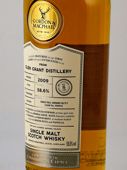 Connoisseur's Choice Cask Strength Glen Grant 16 Year Old 2009 - Bottle Of Japan