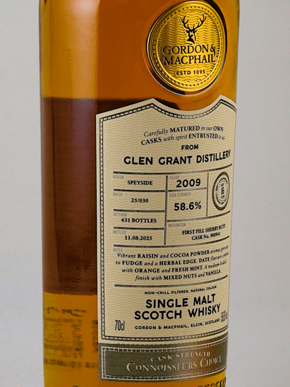 Connoisseur's Choice Cask Strength Glen Grant 16 Year Old 2009 - Bottle Of Japan