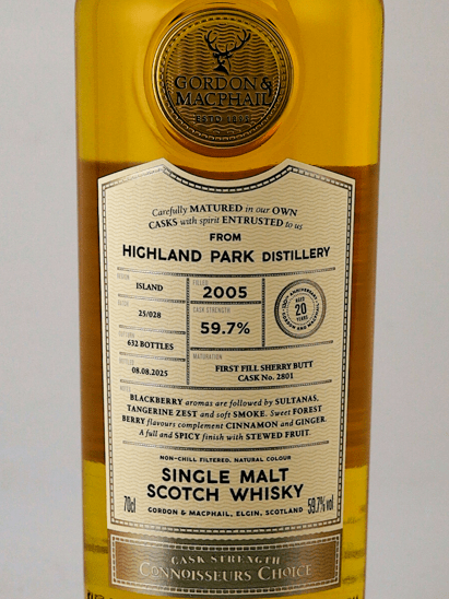 Connoisseur's Choice Cask Strength Highland Park 20 Year Old 2005 - Bottle Of Japan